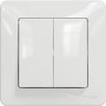 Sedna two-circuit switch (white)